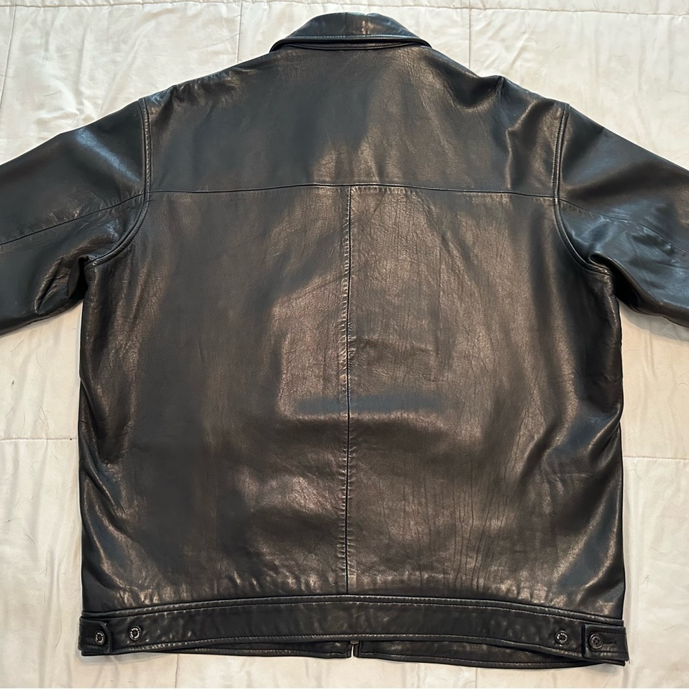 Polo Ralph Lauren Dark Leather Jacket - Picture 7 of 8